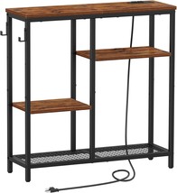 Snughome Console Table With Power Outlets And Usb Ports, 4 Tier Entryway, Foyer - $68.95