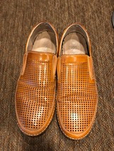 Stacy Adams Loafer Mens US 13 Shoes Light Brown Perforated Slip On Casual - £24.35 GBP