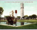 Monumento Torre Fort Sam Houston San Antonio Texas Tx Unp DB Cartolina H15 - $4.03