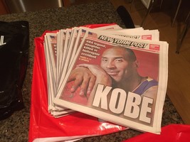 New York Post Newspaper (1) Lakers Kobe Bryant Tears 1/27/20 41 Years Old - £35.83 GBP