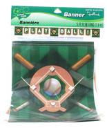 1 Pack Baseball Banner 5 Feet 11 in Play Ball Party Express From Hallmark - €5,20 EUR