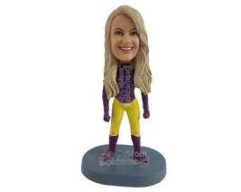 Custom Bobblehead Sexy Female Superhero In A Tight Action Costume - Super Heroes - £70.38 GBP