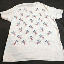 Mens Mickey Mouses Shirt Small Short Sleeve Gray  - $16.00