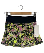 New Womens 2 Pace Rival Mid Rise Floral Skirt Shorts Lined Multi Black - $94.76 CAD