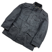 Vtg GAP Flyers Alpine Standard Issue Jacket Black Distressed Military Mens Large - £38.93 GBP