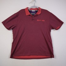 English Laundry Polo Shirt Adult L Burgundy Casual Golf Pocket Cotton Men - $12.87