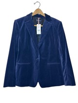 Vineyard Vines Women Blazer Jacket Velvet Fitted Blazer Nautical Navy Me... - £70.71 GBP