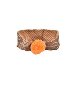 MHUDI Womens Headband Pom Pom Wool Orange Brown One Size - £51.98 GBP