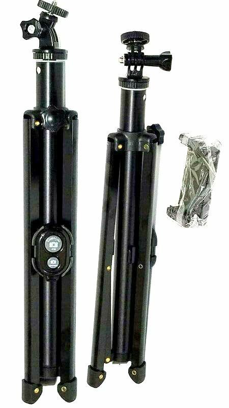 58in Tripod Portable Lightweight Adjustable Smartphone Holder + Remote Shutter,2 Item image 5