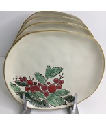 4 Salad Plate Handmade Spectrum &quot;Berry Holiday Season 8&quot; New - $83.88 CAD