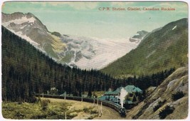 Postcard CPR Station Glacier British Columbia Canadian Rockies - £7.88 GBP