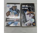 Lot Of (2) PSP Sport Games Madden 08 And MLB 07 The Show - $17.10