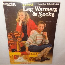 Leg Warmers Socks Knitted 1982 Booklet 224 Leisure Arts 5 Designs Retro - $12.99