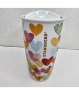 Starbucks Ceramic Coffee Mug Tumbler Cup Valentines Edition Hearts 10oz ... - £26.51 GBP