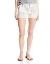 Lucky Brand  Patch Pocket White Denim Shorts Flat Lawton Striped 10 $79 NWT 70s - £27.72 GBP