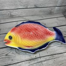 Vintage Ancora Hand Painted Fish Bowl Italy  Numbered - $27.72