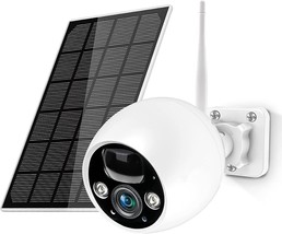Solar Camera Security Outdoor Wireless, 2K Smart Home Cameras 180° Wide ... - £67.62 GBP