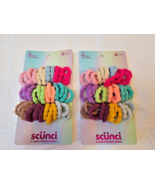 Scunci Ponytailers Pony Tail Holders 80 Pieces Super Comfy 2 Packs Multi... - $242.34 MXN