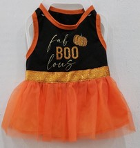 Pet Apparel Happy Halloween Faa Boo Lous TuTu Dress Dog Costume, Size M - $15.83