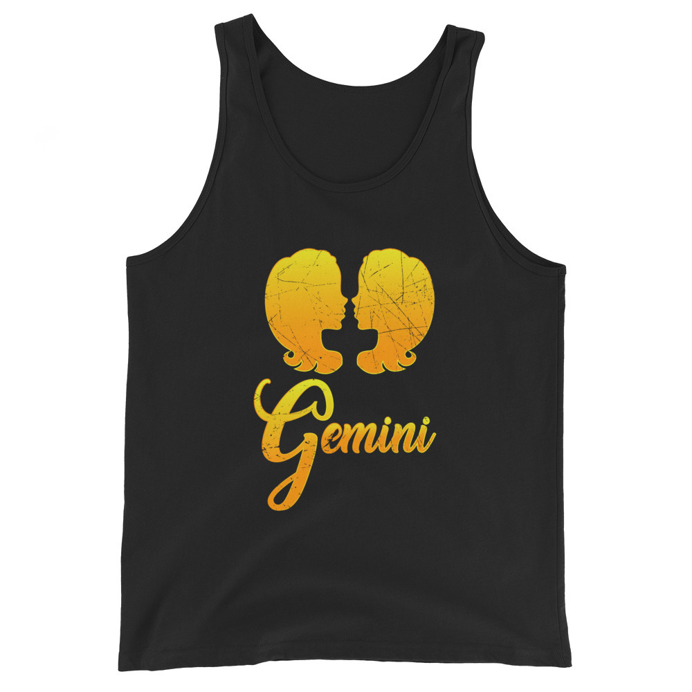 Vintage Gemini Zodiac Sign Graphic Retro Horoscope Birthday Gift Idea Unisex Tan