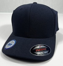 Flexfit Baseball Hat Cap Size L/XL Fitted Flex Fit Ballcap Blue Blank - £5.94 GBP