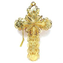 2006 Blessed Cross Danbury Mint Christmas Ornament Gold Plated Collection - £42.20 GBP