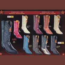 Western Boots, Los Altos Ostrich Leg Teju Cowboy Boots J-TOE See Note - £342.61 GBP
