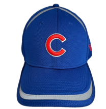 Chicago Cubs New Era 39Thirty Fitted L XL Baseball Hat Perforated Embroidered - £17.93 GBP