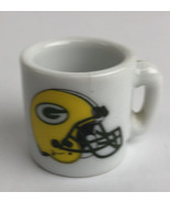 Vintage NFL Mini Coffee Cup Mug Green Bay Packers 1.25&quot; Collectible Mini... - £10.86 GBP