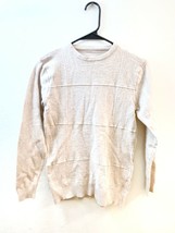 Women&#39;s Classic Round Neck Long Sleeve Solid Pullover Sweater, Ivory, Si... - £4.08 GBP