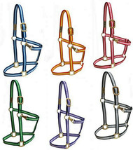 Western or English Horse Pony Cob Large Horse Nylon Ombre Halter w/ Equi Snap - £13.52 GBP+