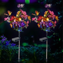 Solar Lights Outdoor Garden Butterfly Lights Decorative Solar Stake Ligh... - £29.78 GBP