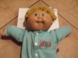 cabbage patch doll blonde hair of yarn with blue eyes - $65.00