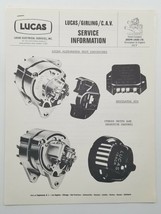 1968 Lucas Girling Service Information Ignition Kits Brochure Catalog - £12.47 GBP