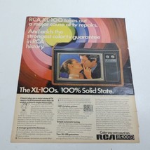 1972 RCA XL-100 Color Television Four Roses Light Whiskey Print Ad 10.5&quot; x 13.5&quot; - £5.12 GBP