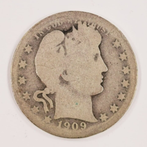 1909-O 25C Barber Quarts En About Bon Ag État, Beau 4 Chiffres Date - $73.45