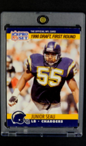 1990 NFL Pro Set #673 Junior Seau HOF RC Rookie Card San Diego Chargers Card - £0.94 GBP