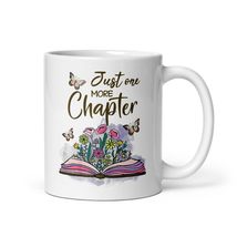 Wildflowers Book Reading Bookaholic Just One More Chapter Mug, Book Lovers Gift  - £14.00 GBP+