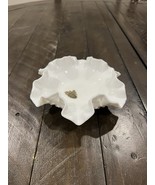 Fenton Hobnail White Milk Glass  Ruffled Edge Trinket Dish With Sticker ... - $332.94 MXN