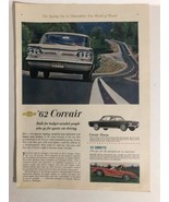 1962 Corvair Vintage Print Ad Advertisement pa12 - £8.64 GBP