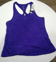 NWT Ideology Women&#39;s Essential Tank Purple Burnout Tank large - £12.57 GBP