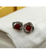 David Yurman .925 Sterling Silver Infinity Carnelian Push Back Earrings - $302.17 CAD