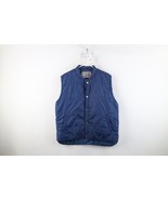 Vintage 70s Streetwear Mens XL Distressed Full Button Puffer Vest Jacket... - $60.86 CAD