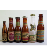 VTG Lot 6 Mini Beer Bottles Hamm&#39;s  RUPPERT, Blatz, EDELWEISS, Miller &amp; ... - $77.41 CAD