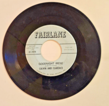 Calvin And Clarence Goodnight Irene 7&quot; Vinyl Record 1962 Fairlane 452018 DUSTIES - £42.11 GBP