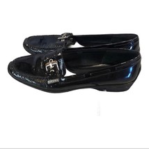 Via Spiga black patent loafers flats Women’s size 9.5 - £19.38 GBP