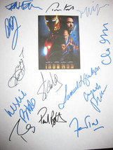 Iron Man Signed Movie Film Script Screenplay X13 Robert Downey Jr Stan Lee Samue - £15.71 GBP