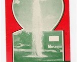 Roadside Geyser &amp; Museum Brochure Woodside Utah 1950&#39;s - $17.82