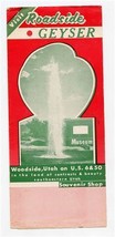 Roadside Geyser &amp; Museum Brochure Woodside Utah 1950&#39;s - £14.03 GBP