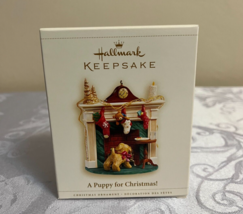 New Hallmark Keepsake Ornament A Puppy for Christmas 2006 Fireplace - £15.54 GBP